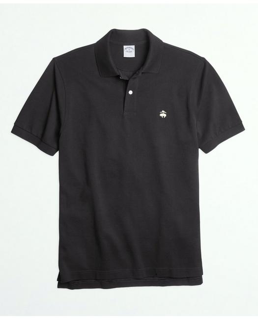Brooks Brothers Golden Fleece Stretch Supima Polo Shirt | Black | Size Medium