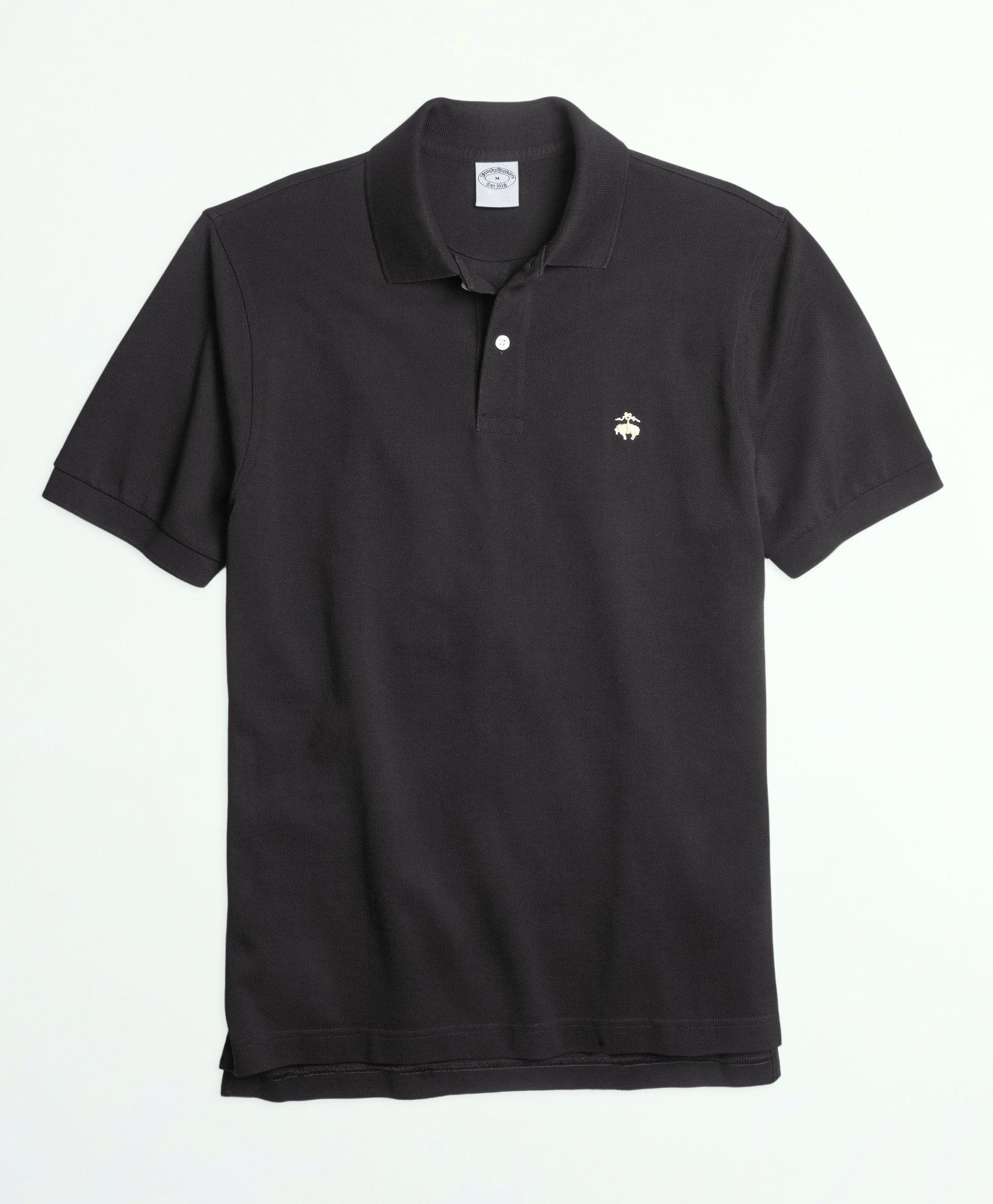 Brooks Brothers Golden Fleece Stretch Supima Polo Shirt | Black | Size Large