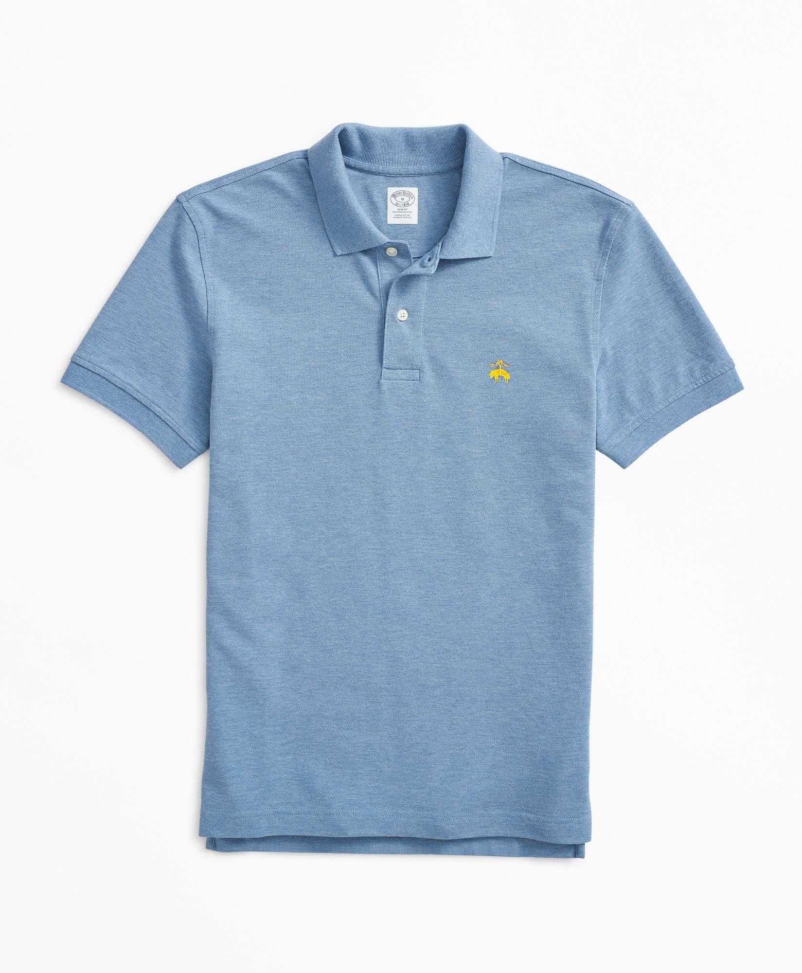 Brooks Brothers Golden Fleece Stretch Supima Polo Shirt | Blue | Size Medium