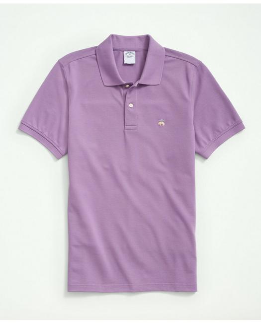Brooks Brothers Golden Fleece Slim Fit Stretch Supima Polo Shirt | Lavender | Size Small