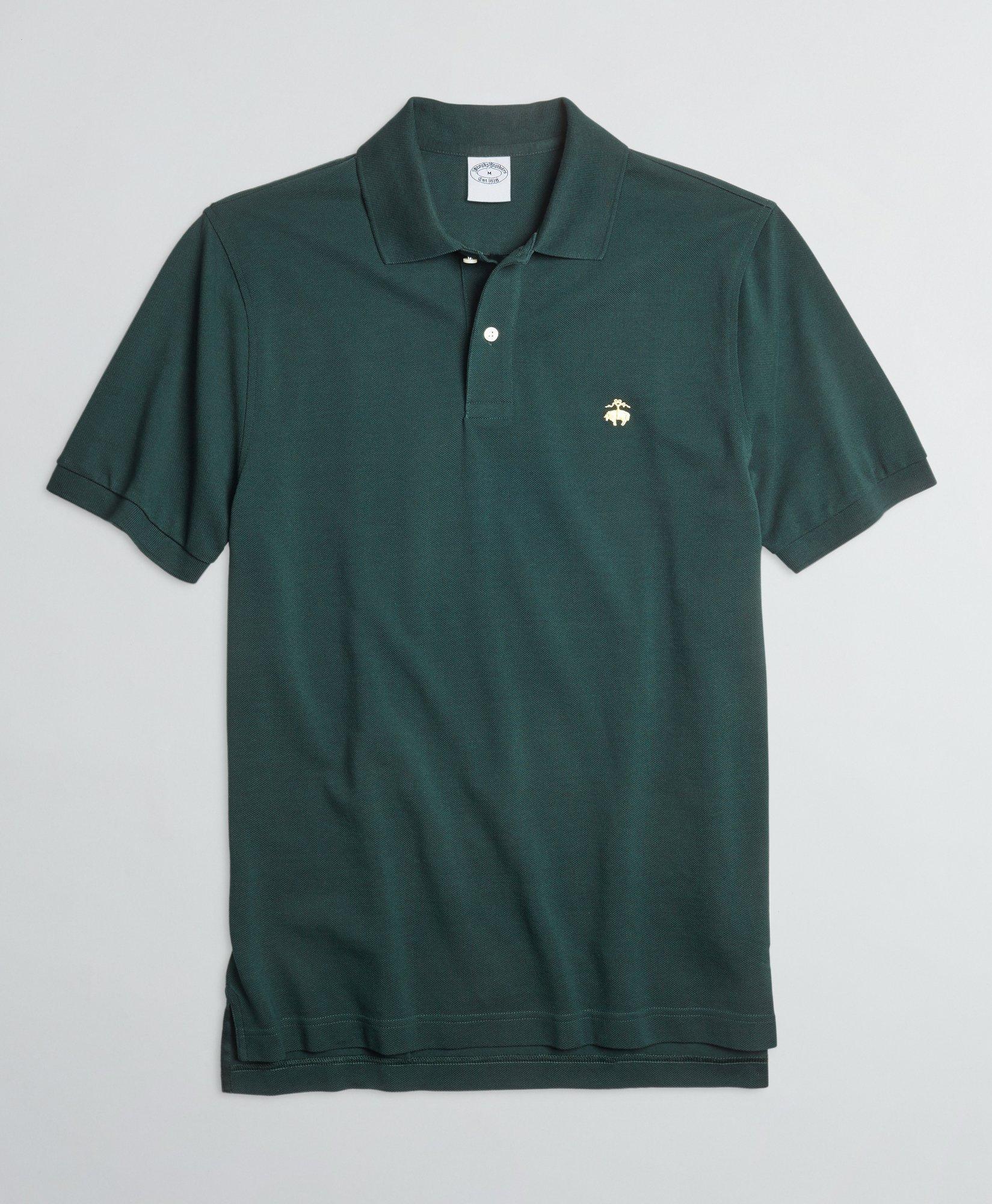 Brooks Brothers Golden Fleece Stretch Supima Polo Shirt In Medium Green