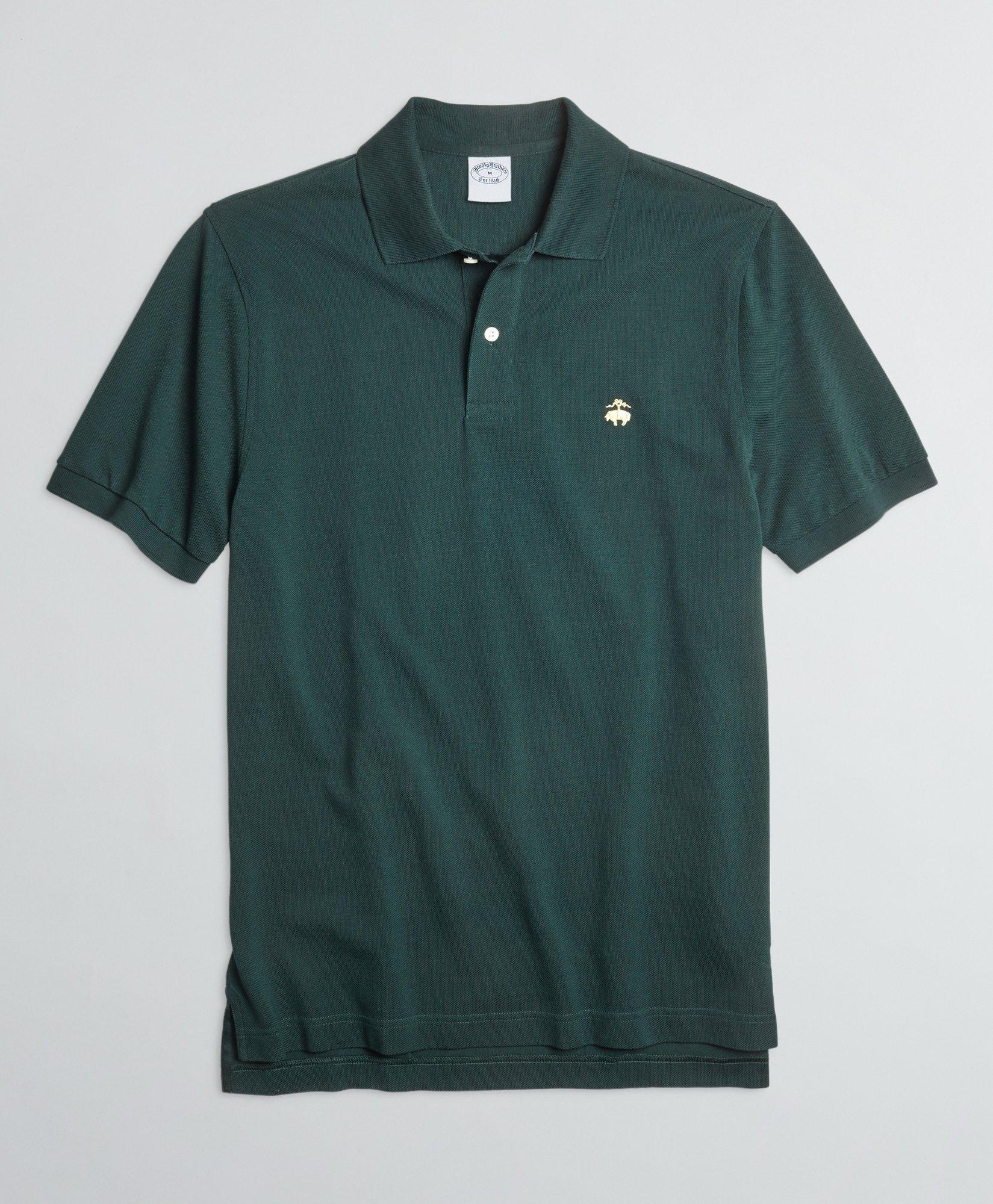 Brooks Brothers Golden Fleece Stretch Supima Polo Shirt | Medium Green | Size Xs