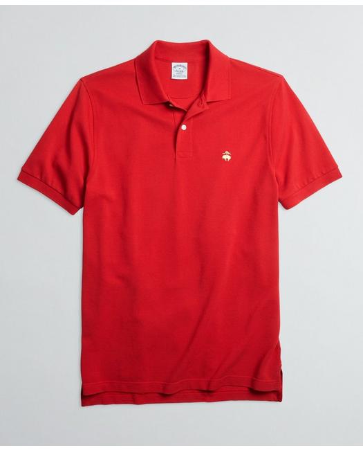 Brooks Brothers Golden Fleece Stretch Supima Polo Shirt | Red | Size Xl