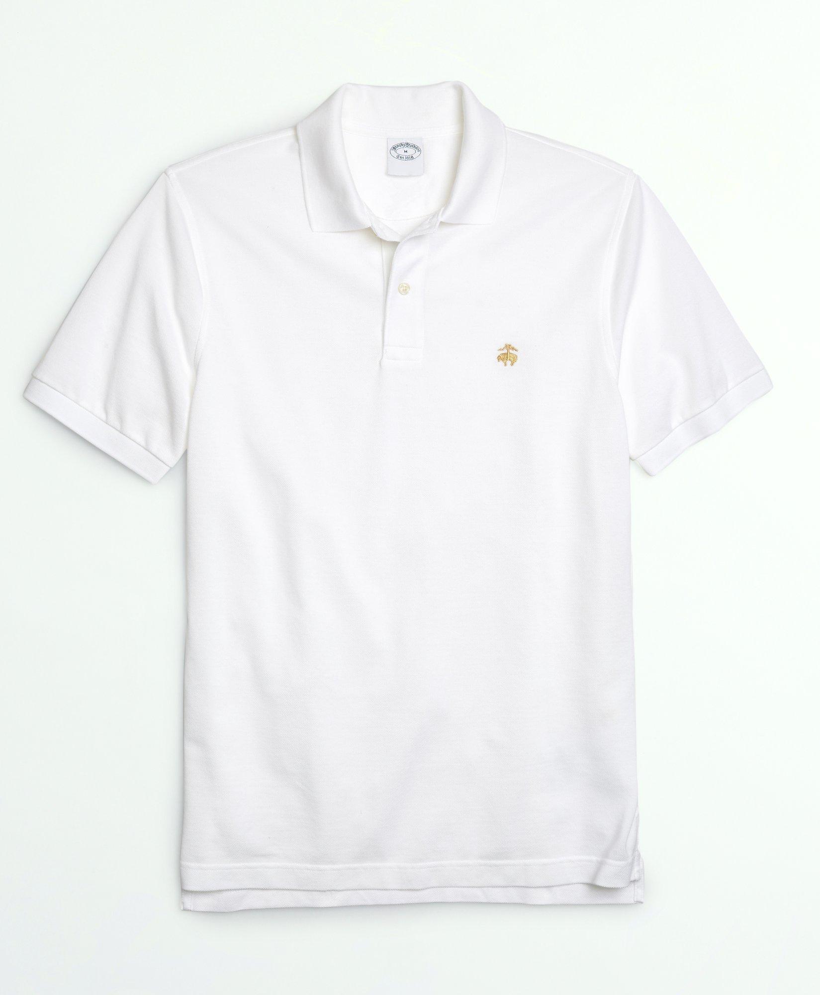 Brooks Brothers Golden Fleece Stretch Supima Polo Shirt In White