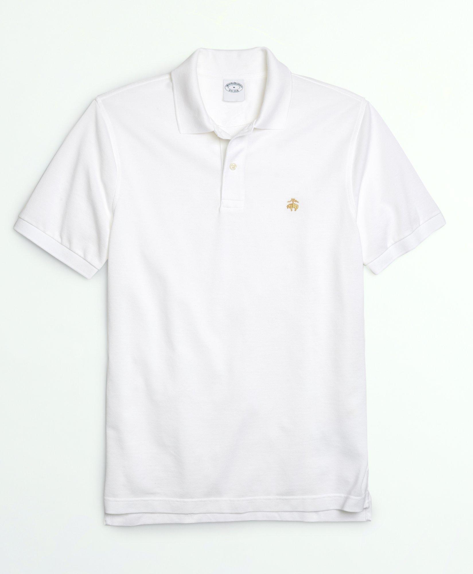 Brooks Brothers Golden Fleece Stretch Supima Polo Shirt | White | Size Xs