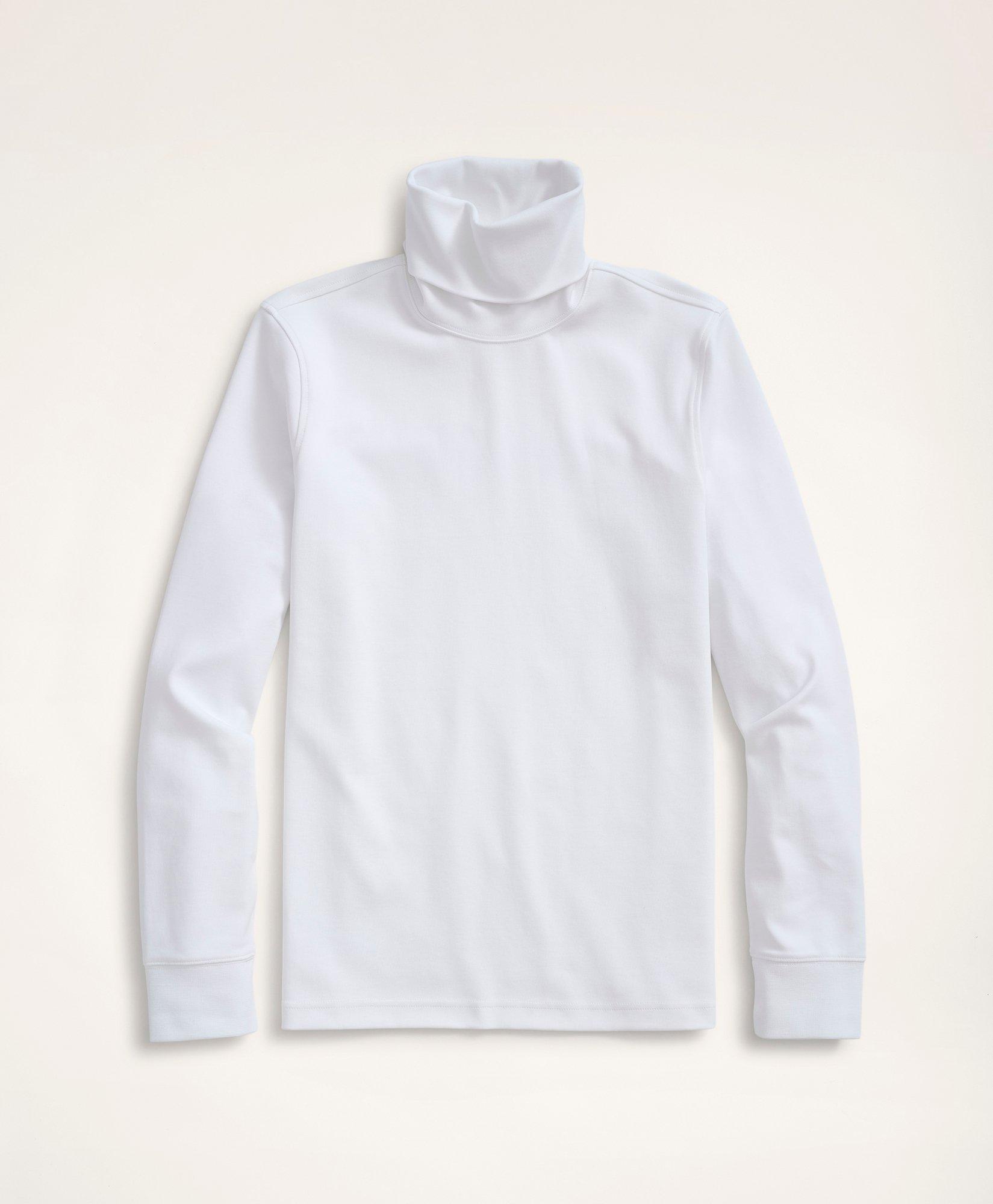 White spandex outlet turtleneck