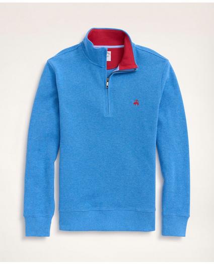 Ribbed French Terry Half-Zip