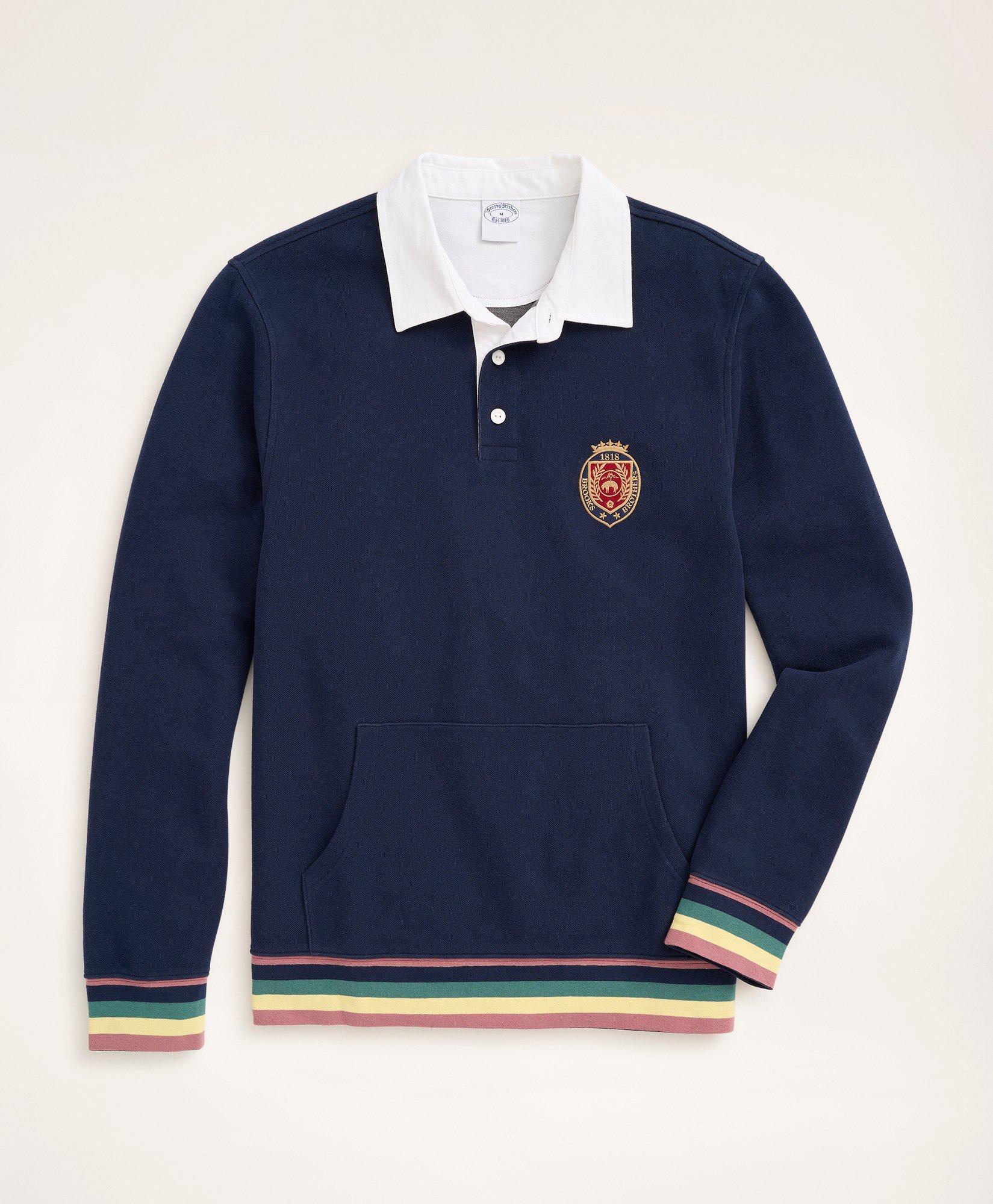 Brooks Brothers Rugby Sweatshirt | Navy | Size Xs