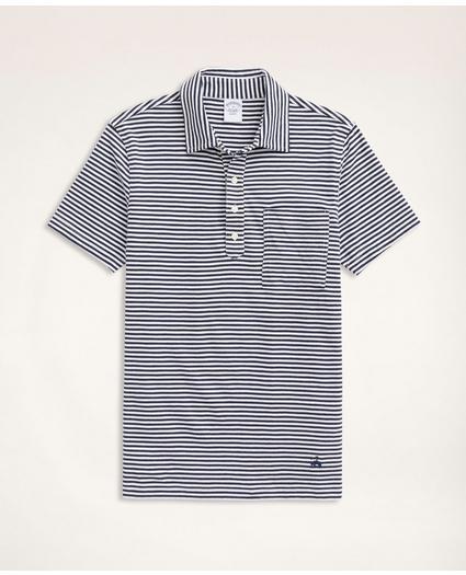 Vintage Jersey Feeder Stripe Polo Shirt