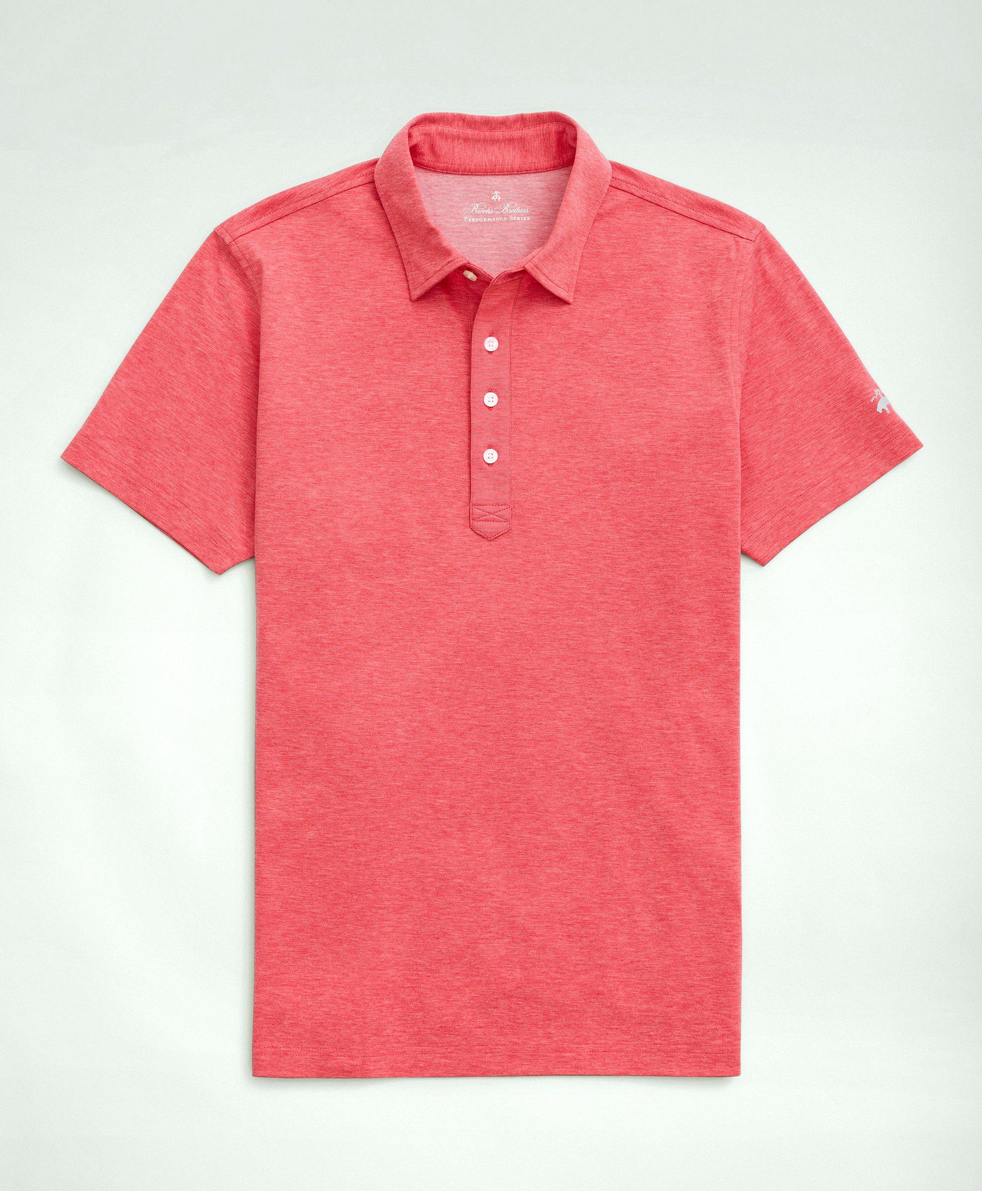 Brooks Brothers Performance Series Supima Polo Shirt | Coral | Size Xs