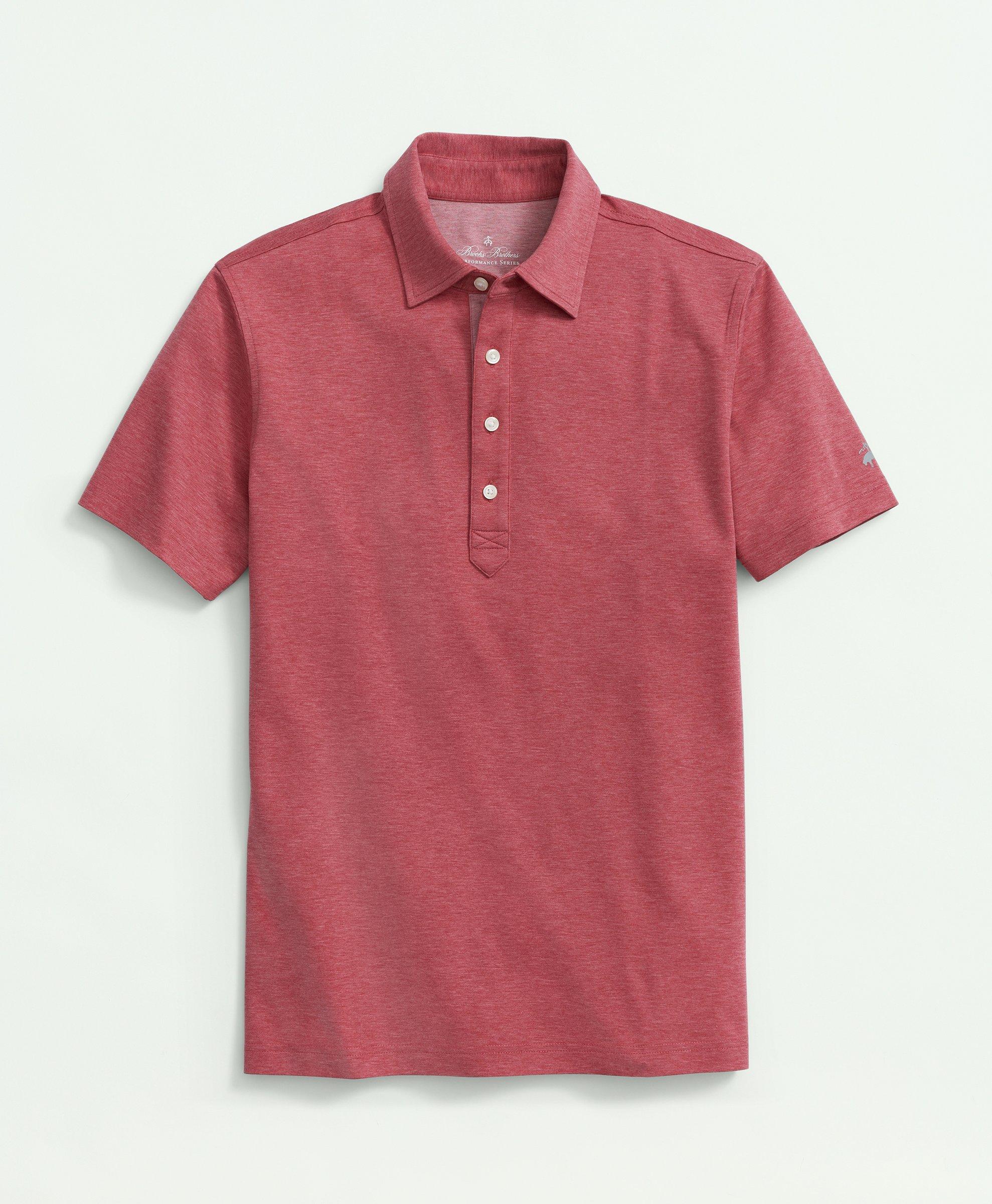 Brooks Brothers Performance Series Supima Polo Shirt | Red | Size Large