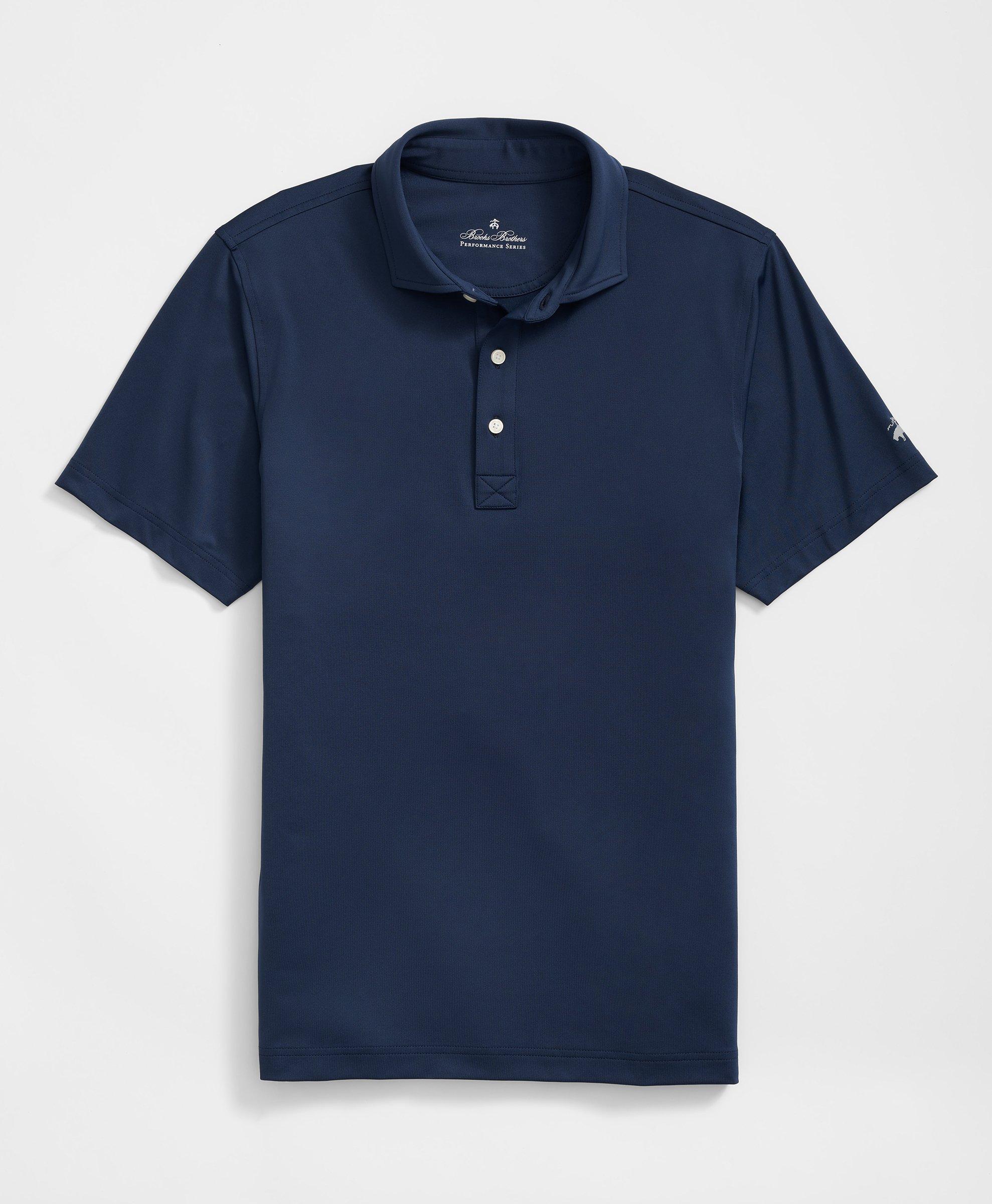 Brooks Brothers Performance Series Spread Collar Polo Shirt In Dark Blue