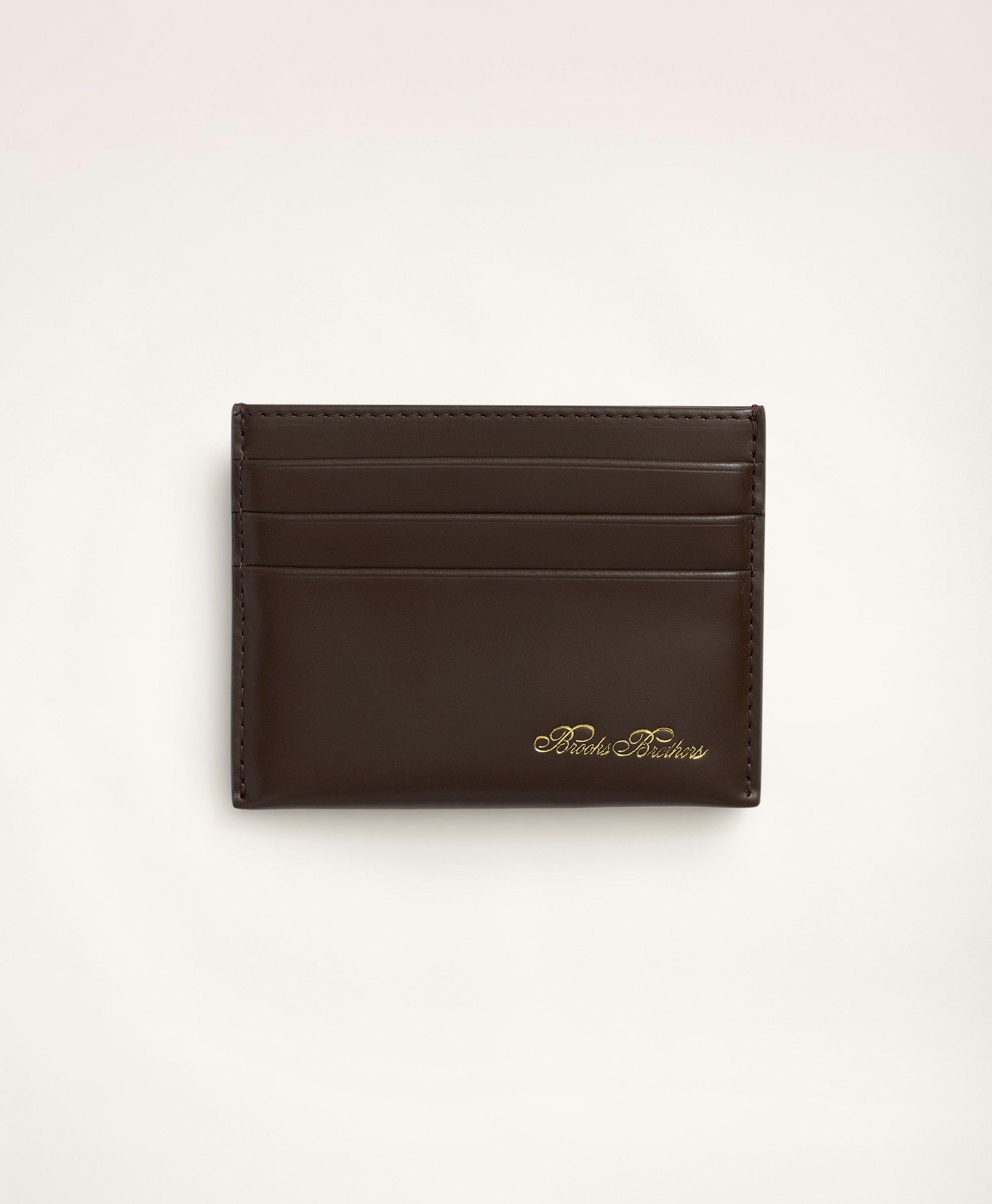 Brooks Brothers Leather Card Case | Brown
