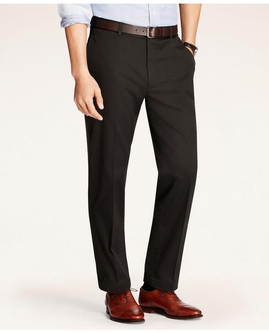Brooks Brothers Clark Straight-fit Stretch Advantage Chino Pants | Black | Size 32 32