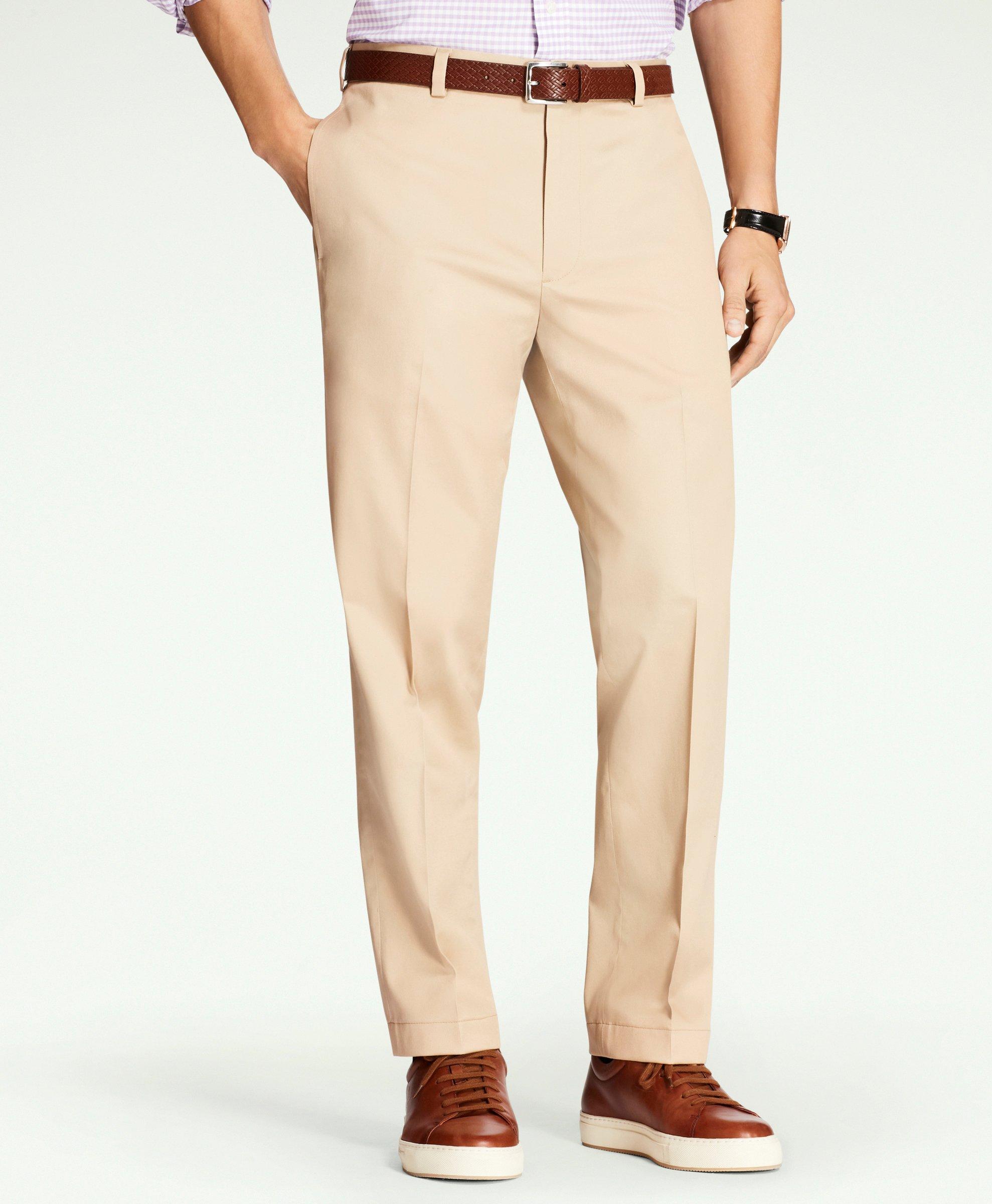 Brooks Brothers Clark Straight-fit Stretch Advantage Chino Pants | Dark Khaki | Size 40 34