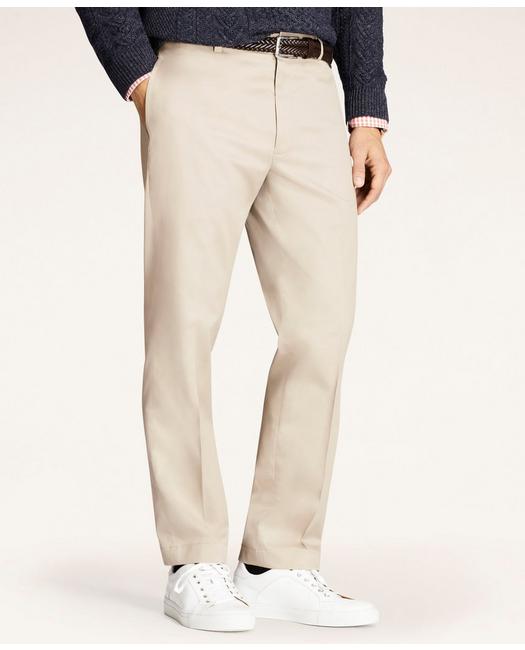 Brooks Brothers Clark Straight-fit Stretch Advantage Chino Pants | Khaki | Size 36 34