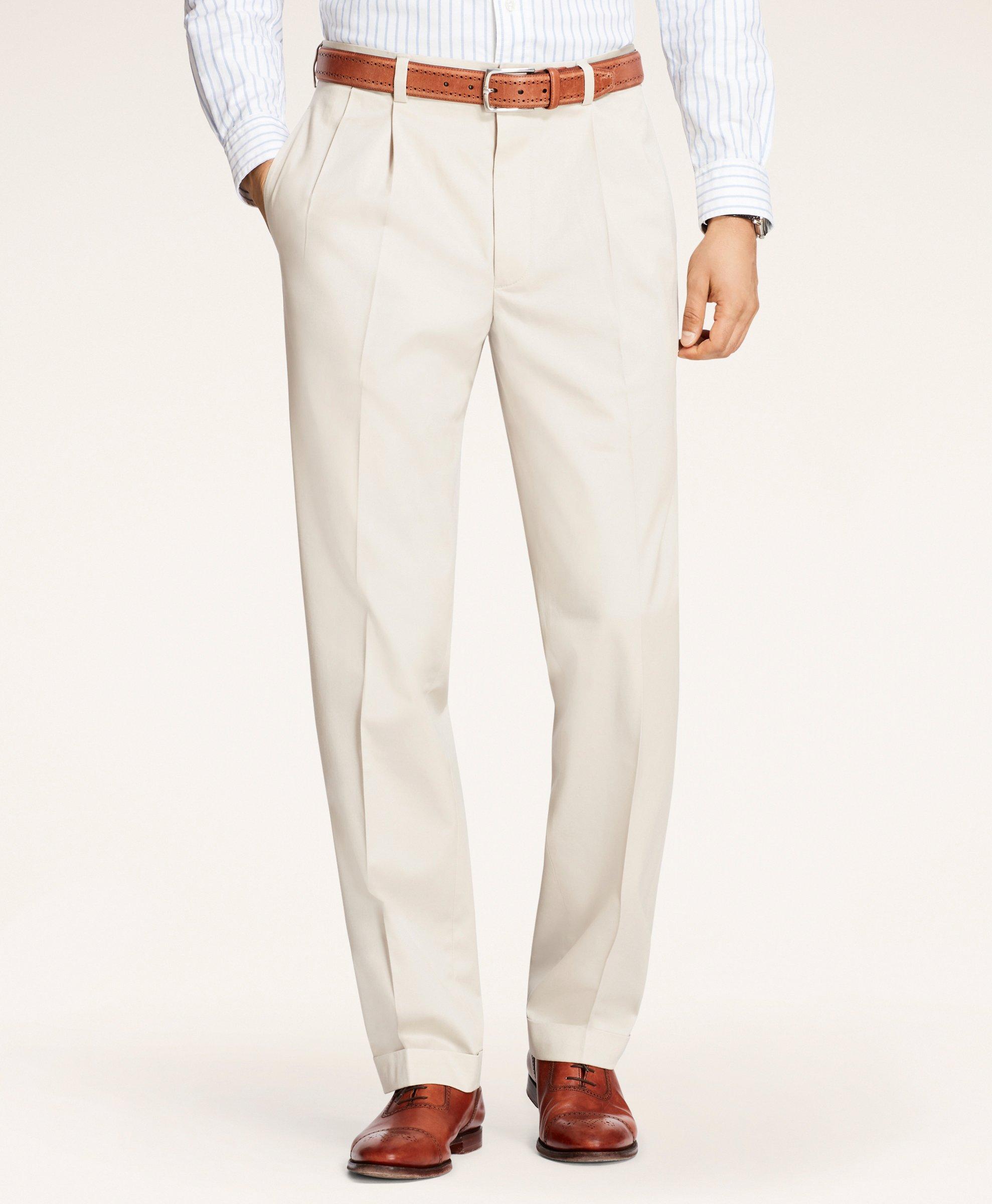 Brooks Brothers Elliot Fit Stretch Advantage Chino Pants In Stone