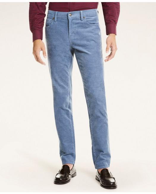 Brooks Brothers Five-pocket Stretch Corduroy Pants | Indigo | Size 30 32