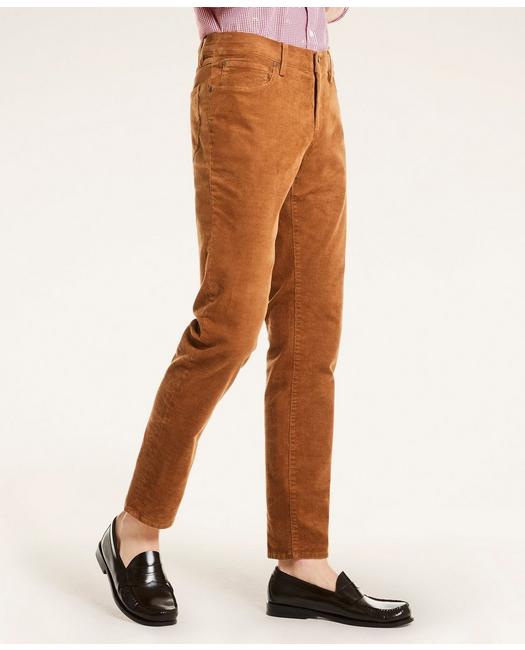 Brooks Brothers Five-pocket Stretch Corduroy Pants | Medium Brown | Size 28 32