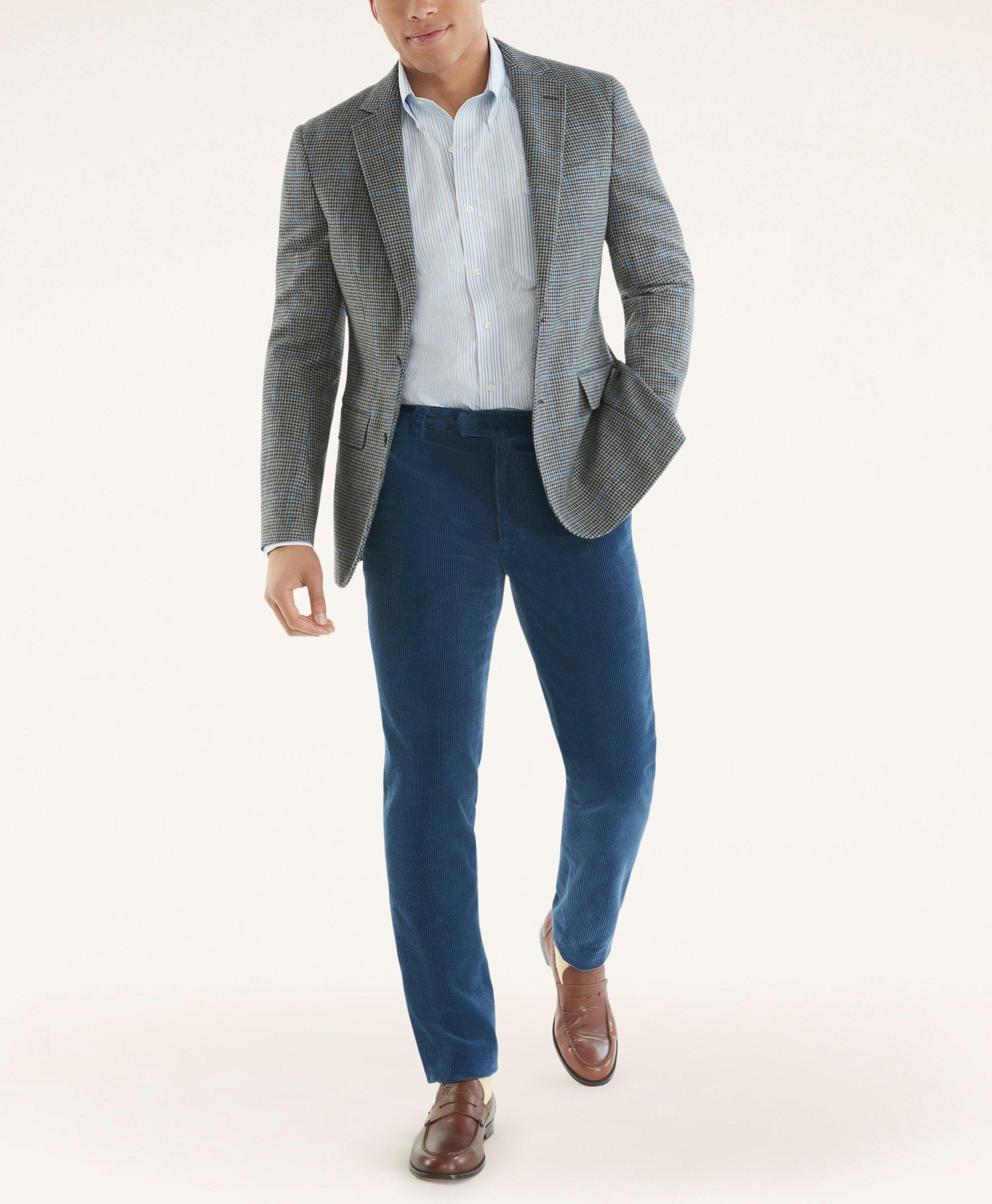 Brooks Brothers Milano Slim-fit Wide-wale Corduroy Pants | Medium Navy | Size 30 32