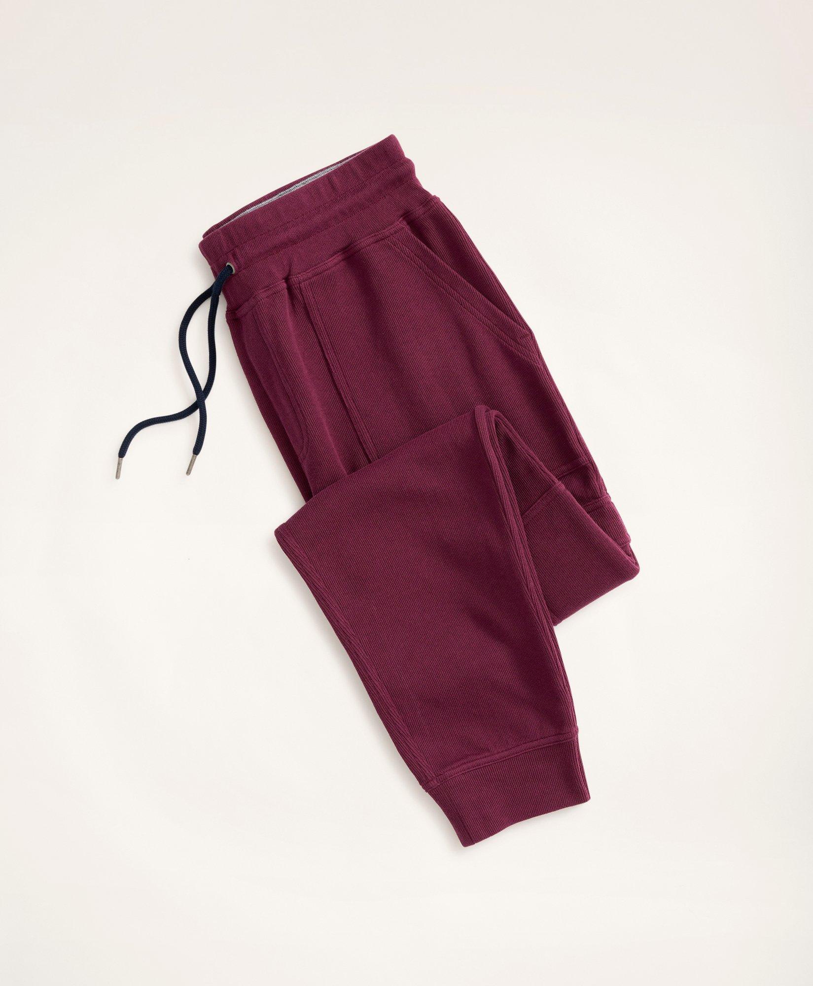 Stretch Sueded Cotton Jersey Sweatpants