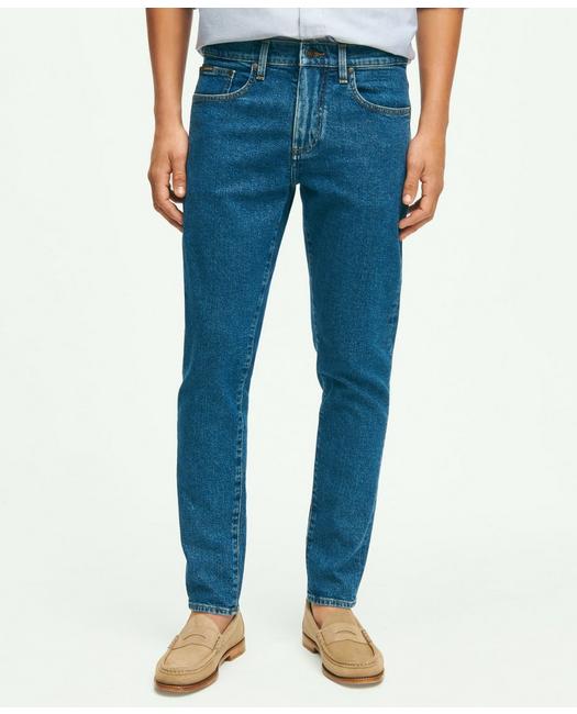 Brooks Brothers Classic Slim Fit Denim Jeans | Medium Blue | Size 42 30