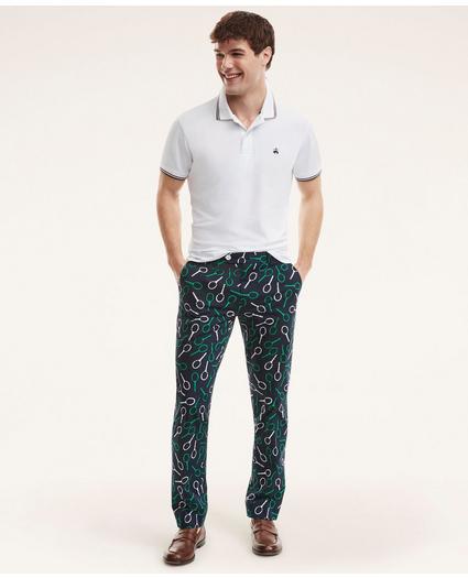 Milano Slim-Fit Tennis Print Pants