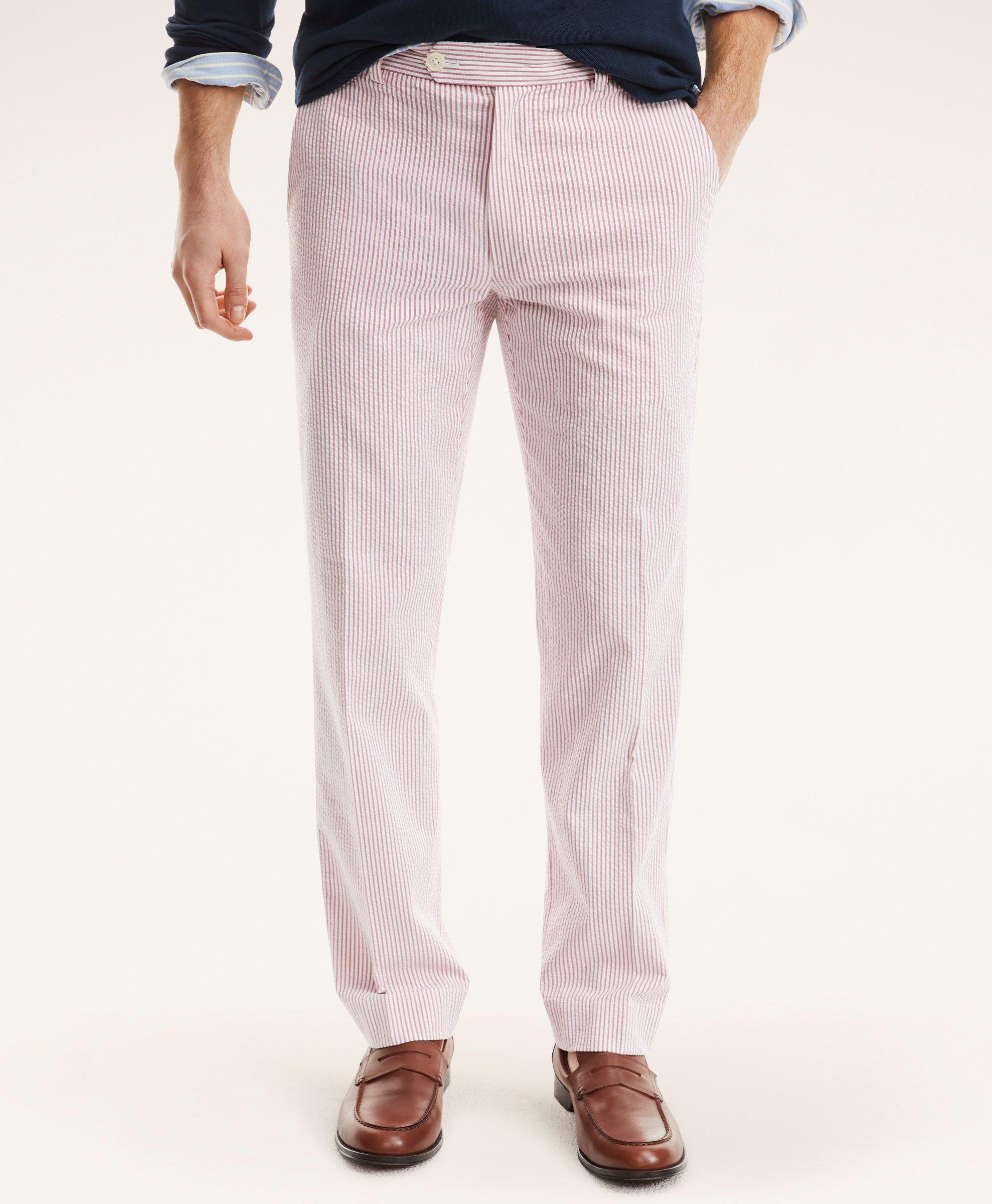 Pink Seersucker ~ Cotton Lounge Pants