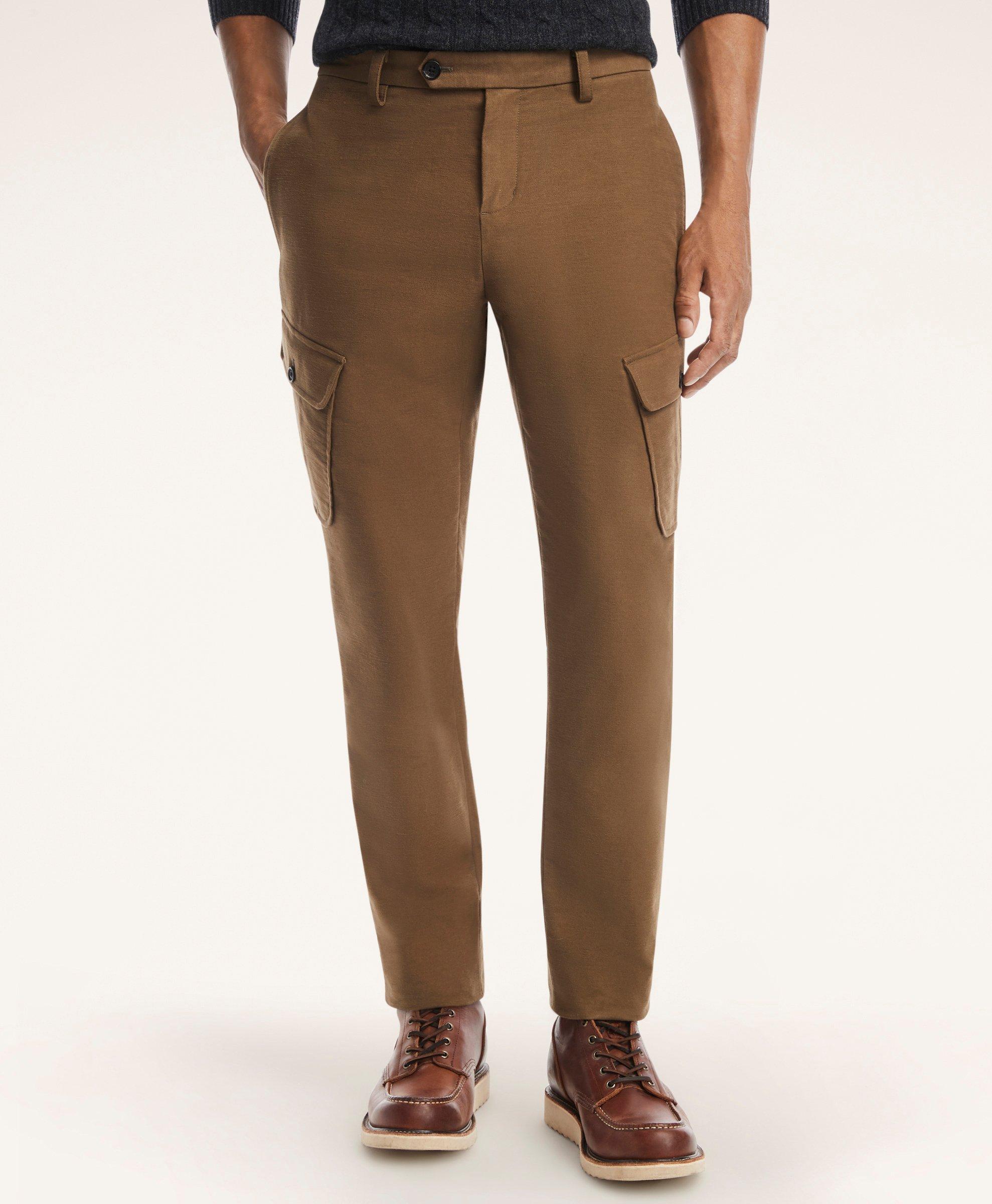 Slim Fit Stretch Cotton Corduroy Carpenter Pants