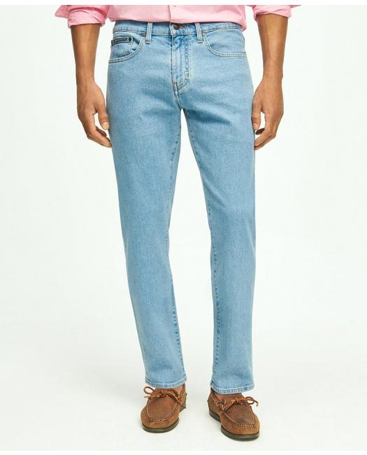 Brooks Brothers Straight Fit Denim Jeans | Light Blue | Size 34 30