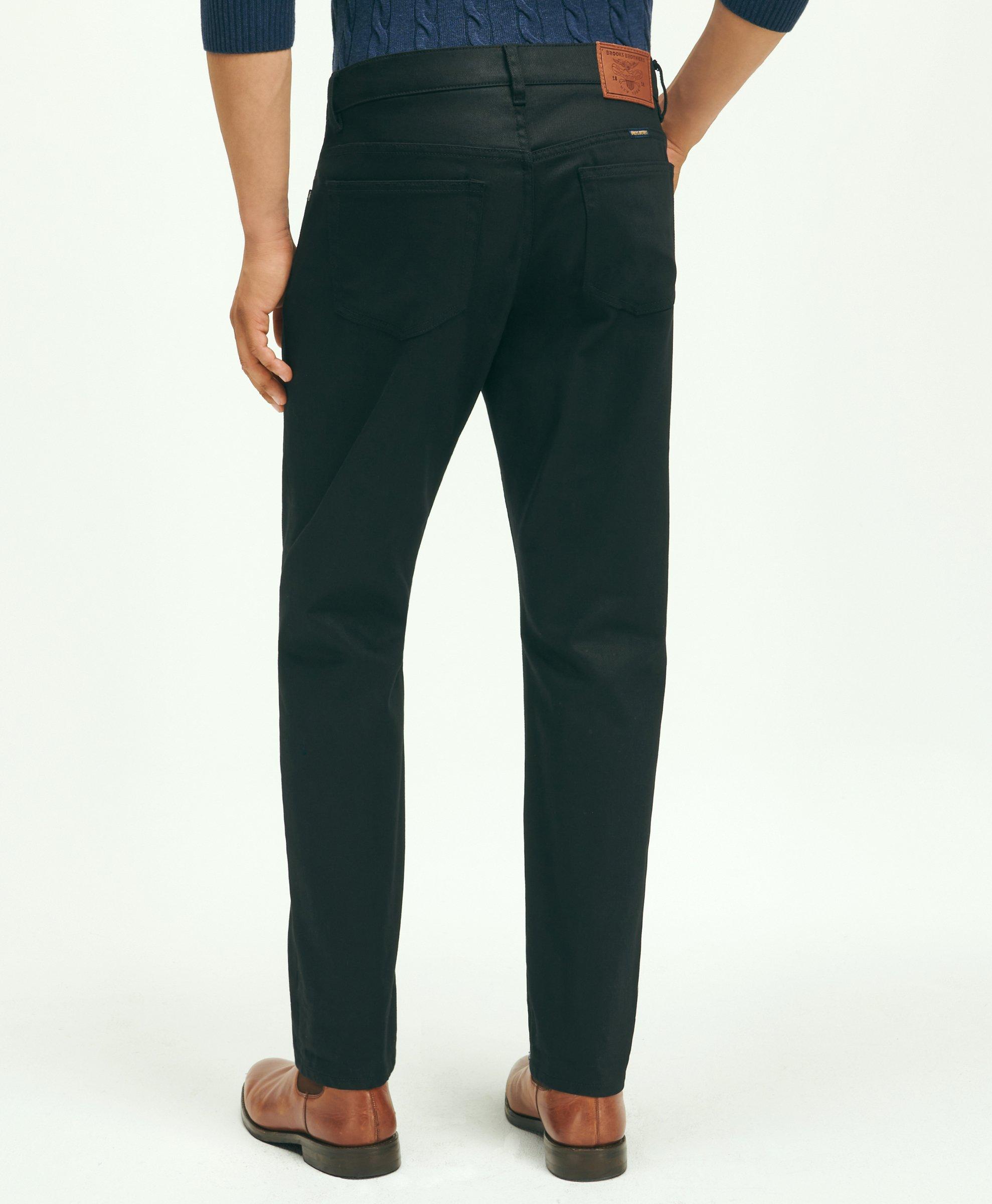 Slim Straight Fit Black Jeans