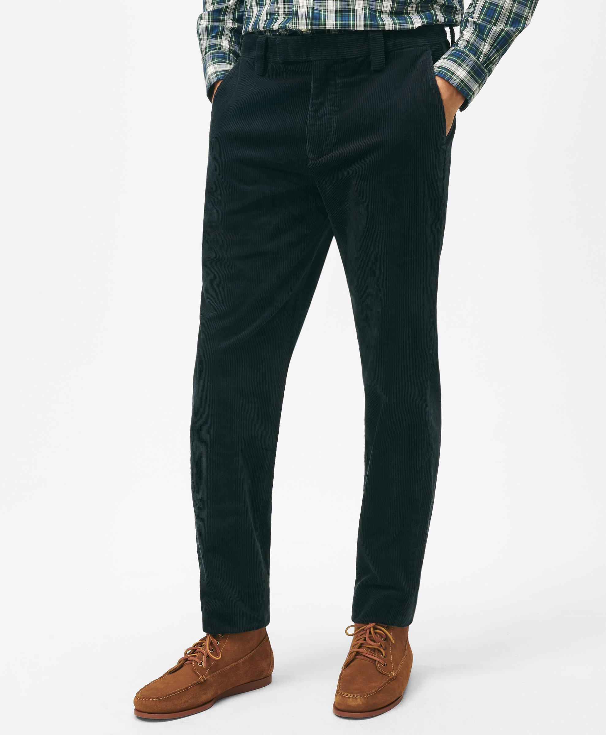 Slim Fit Wool Flannel Dress Pants