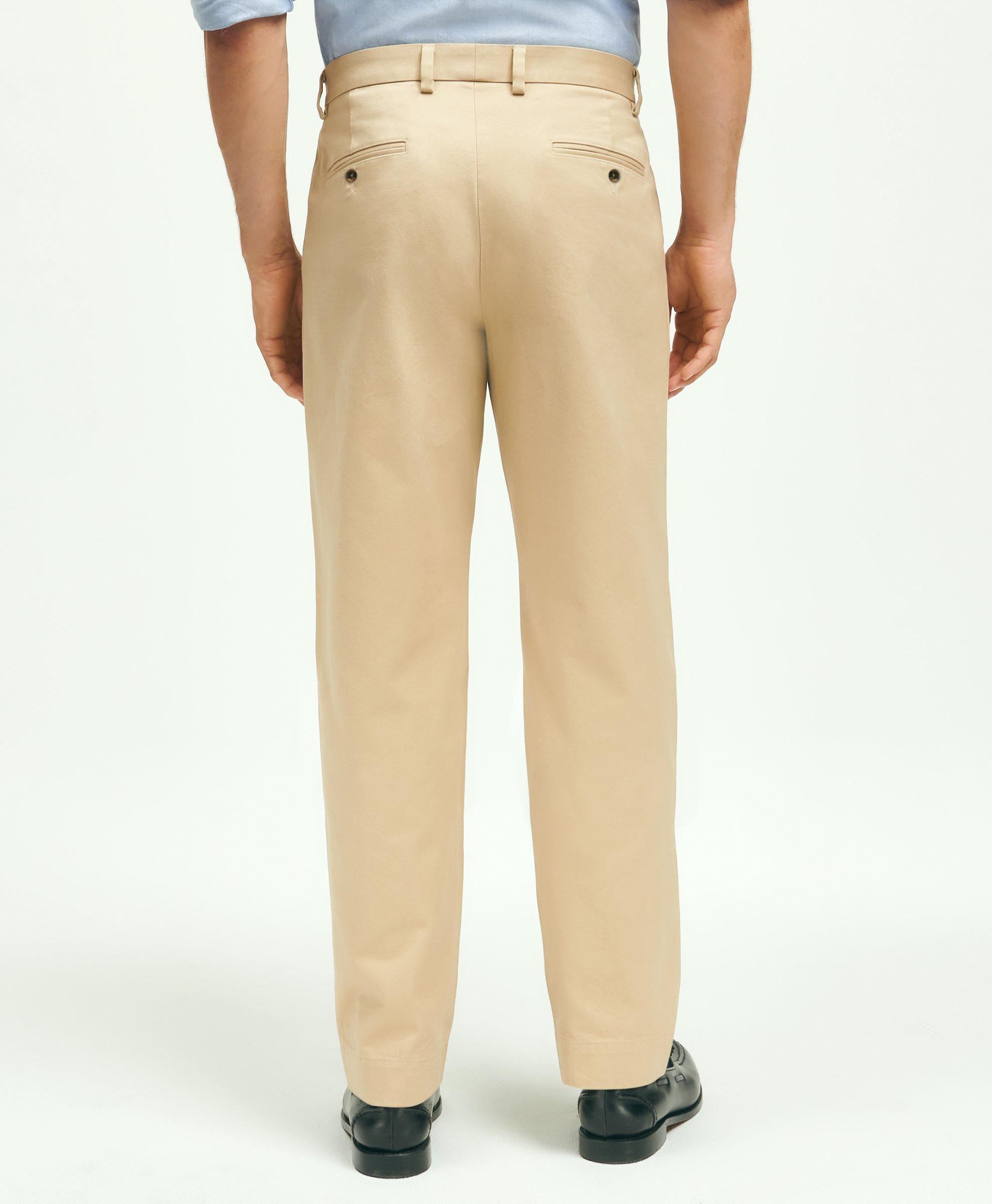 Slim-Fit Pleated Chino Pants - 30