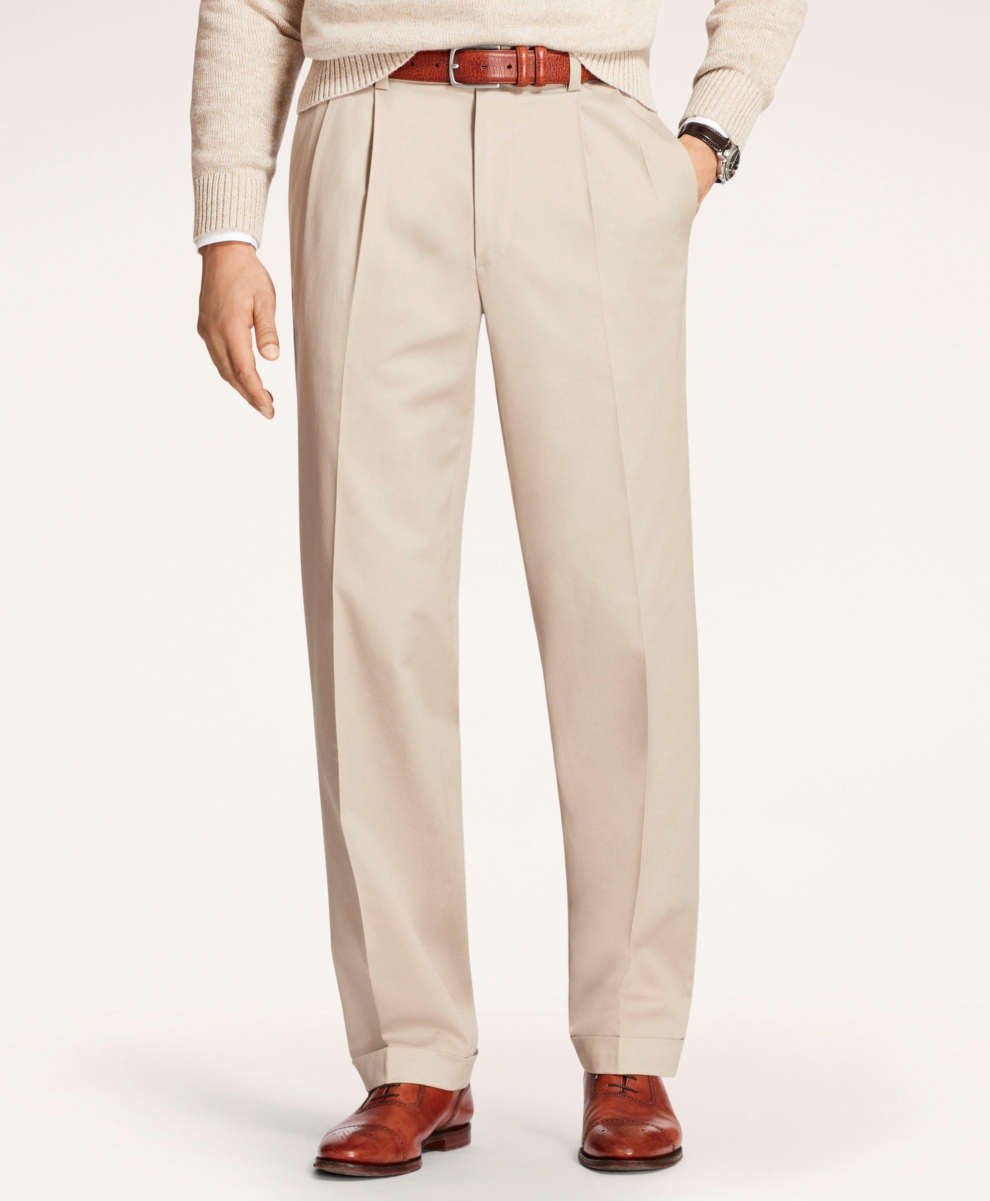 Brooks Brothers Elliot Fit Stretch Cotton Advantage Chino Pants | Khaki | Size 36 32
