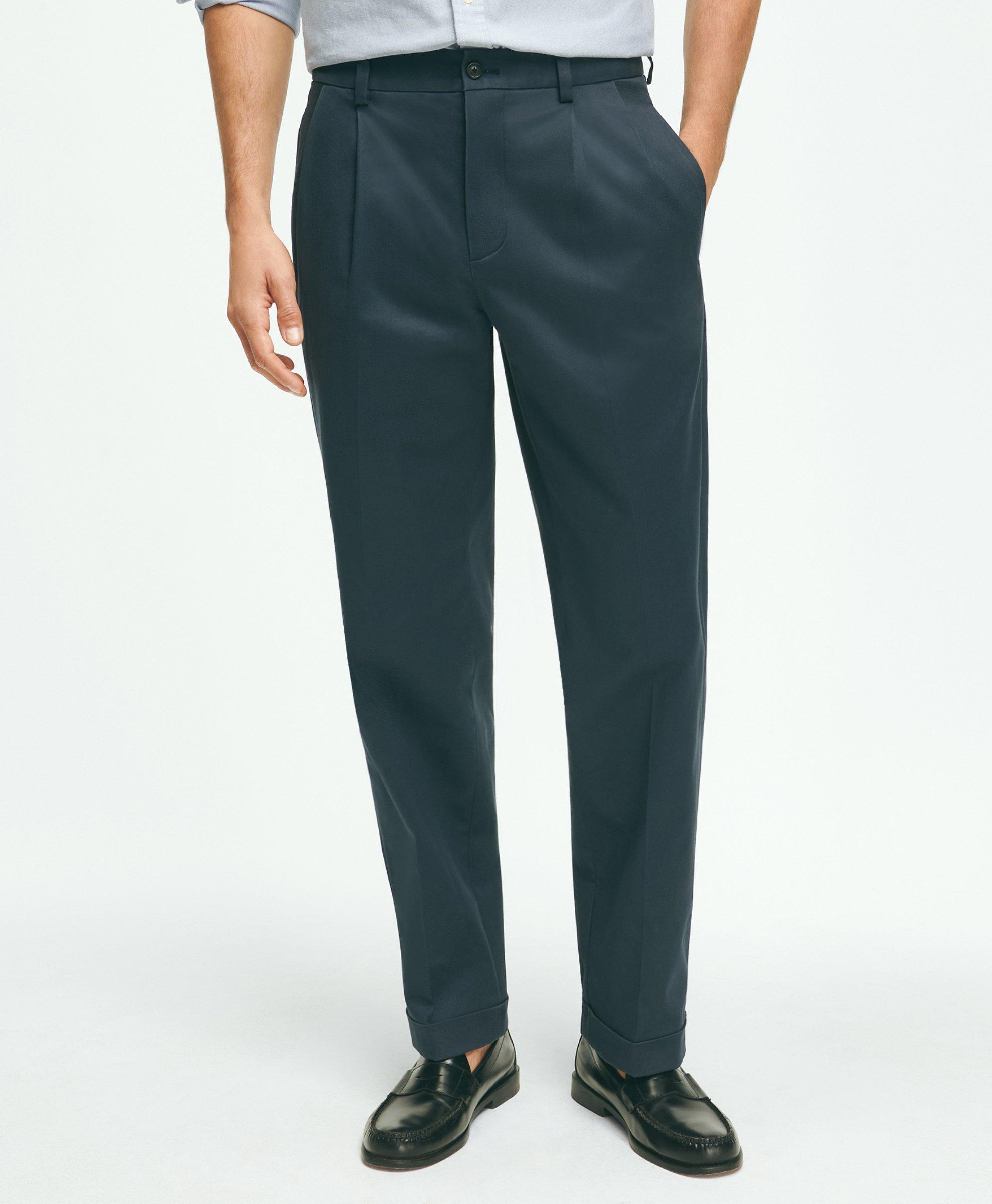 Brooks Brothers Regular Fit Stretch Cotton Advantage Chino Pants In Navy