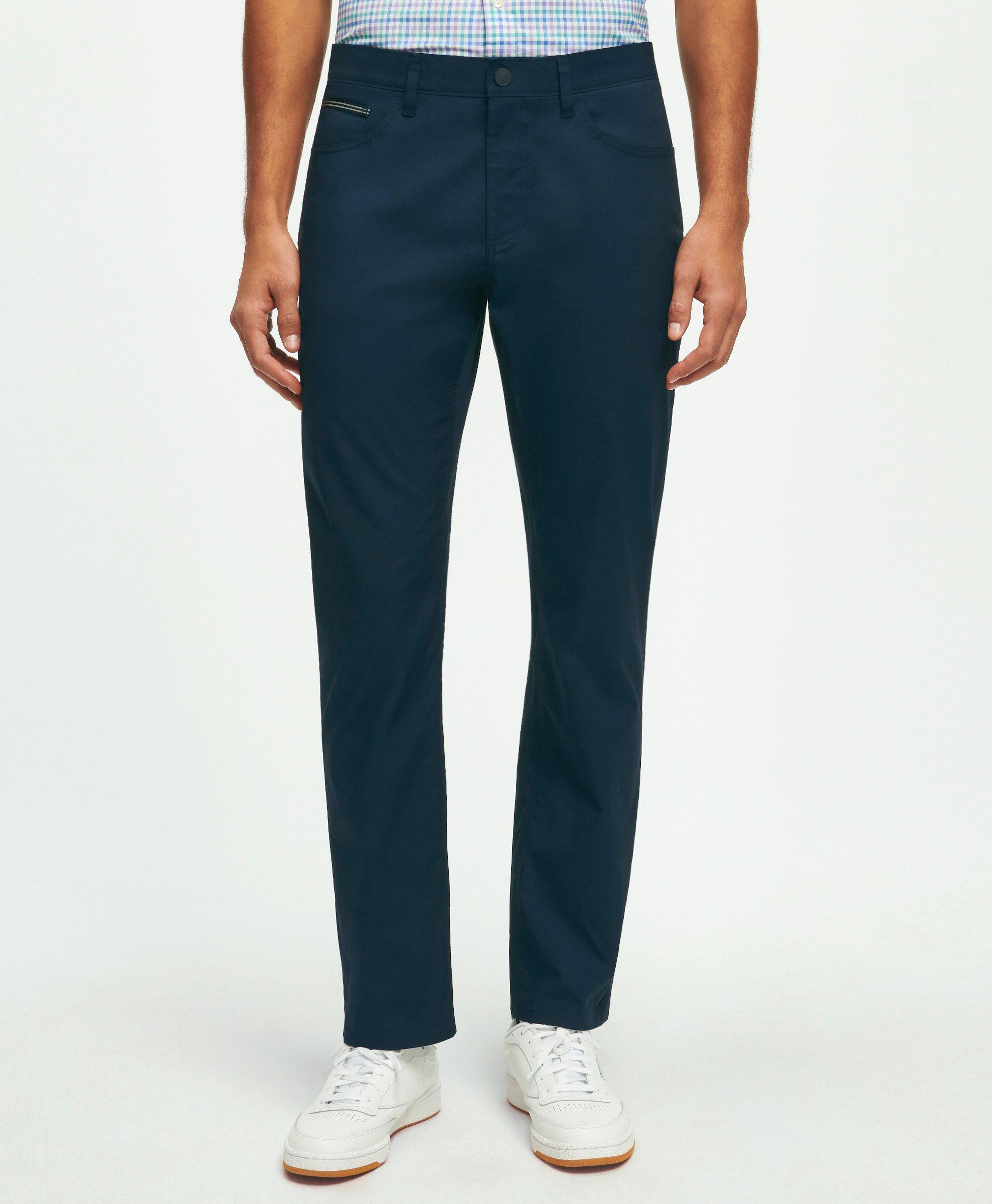 Five-Pocket Stretch Cotton Twill Pants