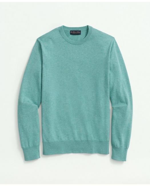 Brooks Brothers Supima Cotton Crewneck Sweater | Green Heather | Size 2xl