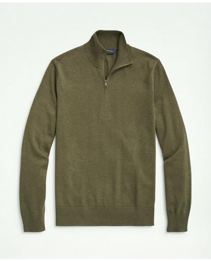Supima Cotton Half-Zip Sweater