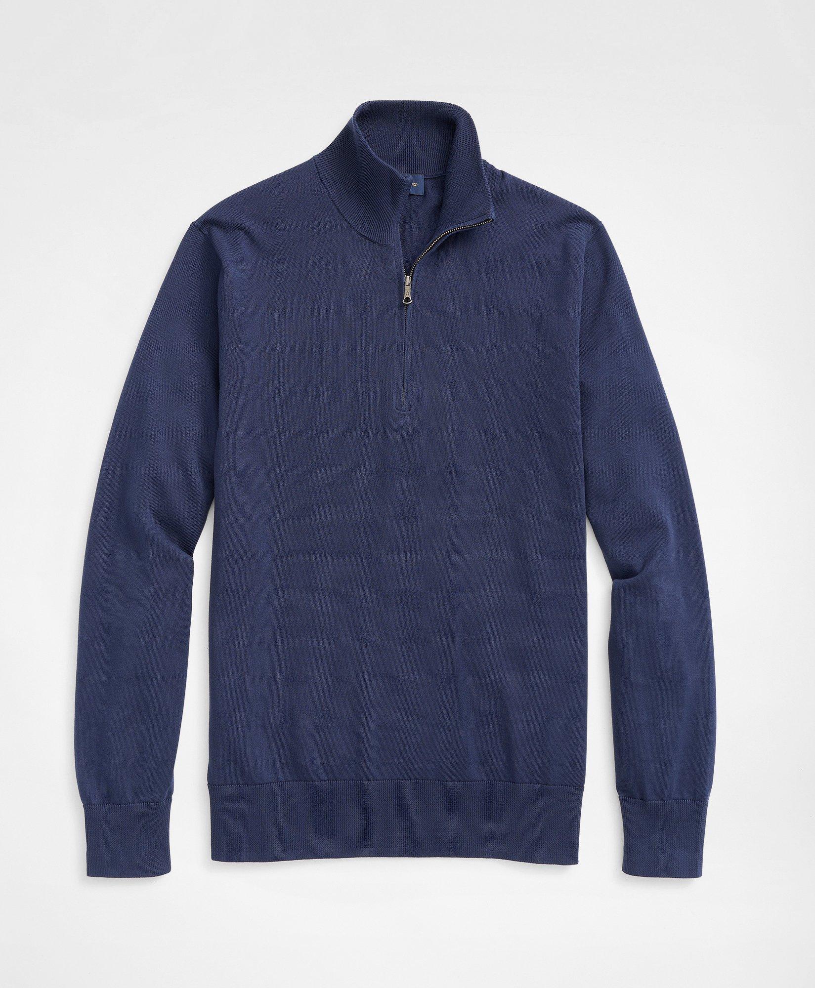 Navy Half Zip Sweaters