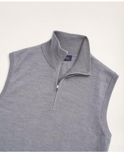Merino Half-Zip Sweater Vest