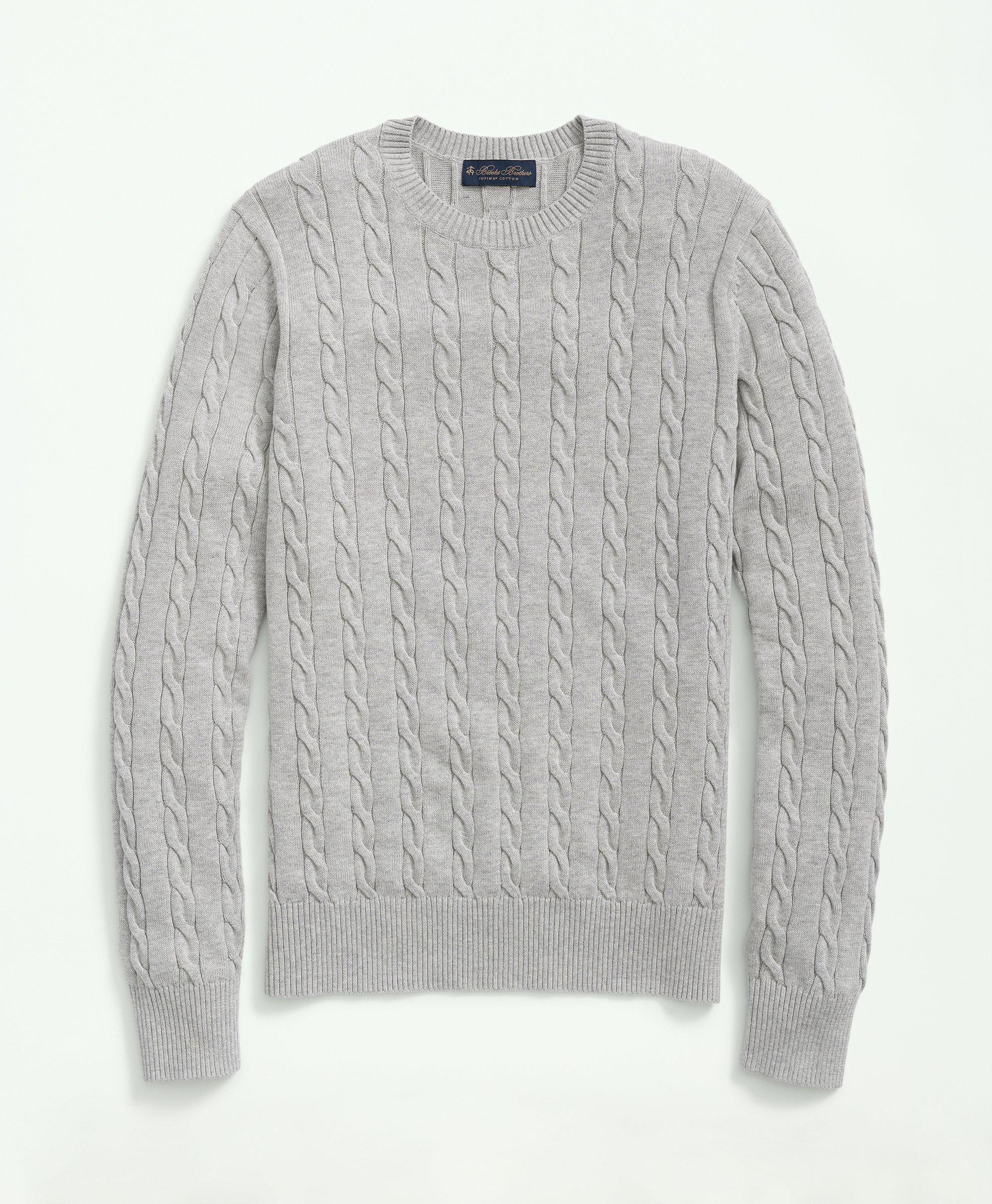 100% Cotton Cable Knit Sweaters | Brooks Brothers