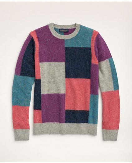 Brushed Wool Patchwork Sweater