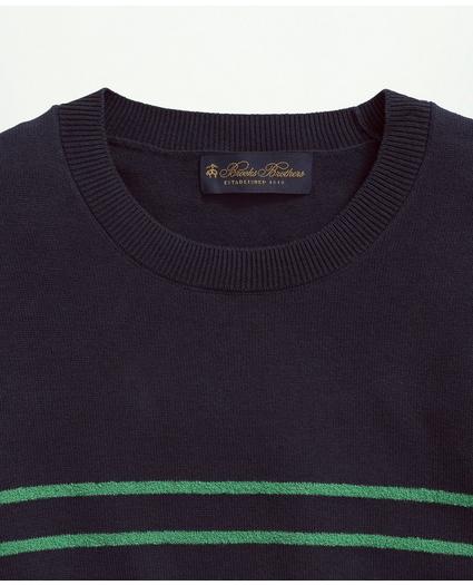 Cotton Mariner Stripe Crewneck Sweater