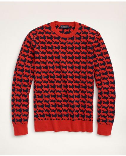 Men's Lunar New Year Rabbit Intarsia Cotton Cashmere Sweater
