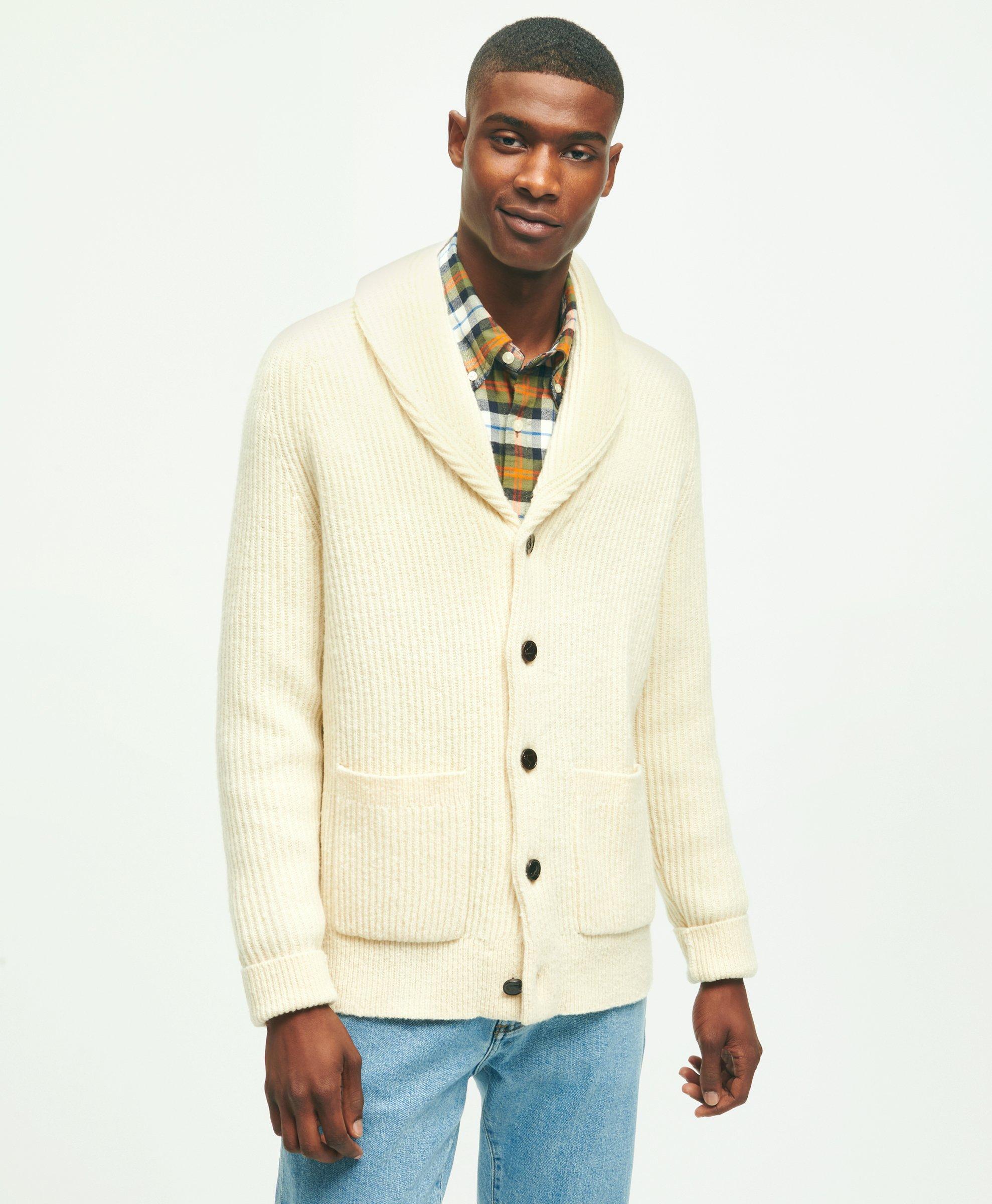 THE PINEBROOK SHAWL COLLAR CARDIGAN SWEATER –