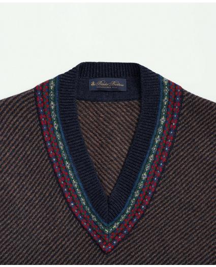 Lambswool Jacquard Tennis Sweater Vest