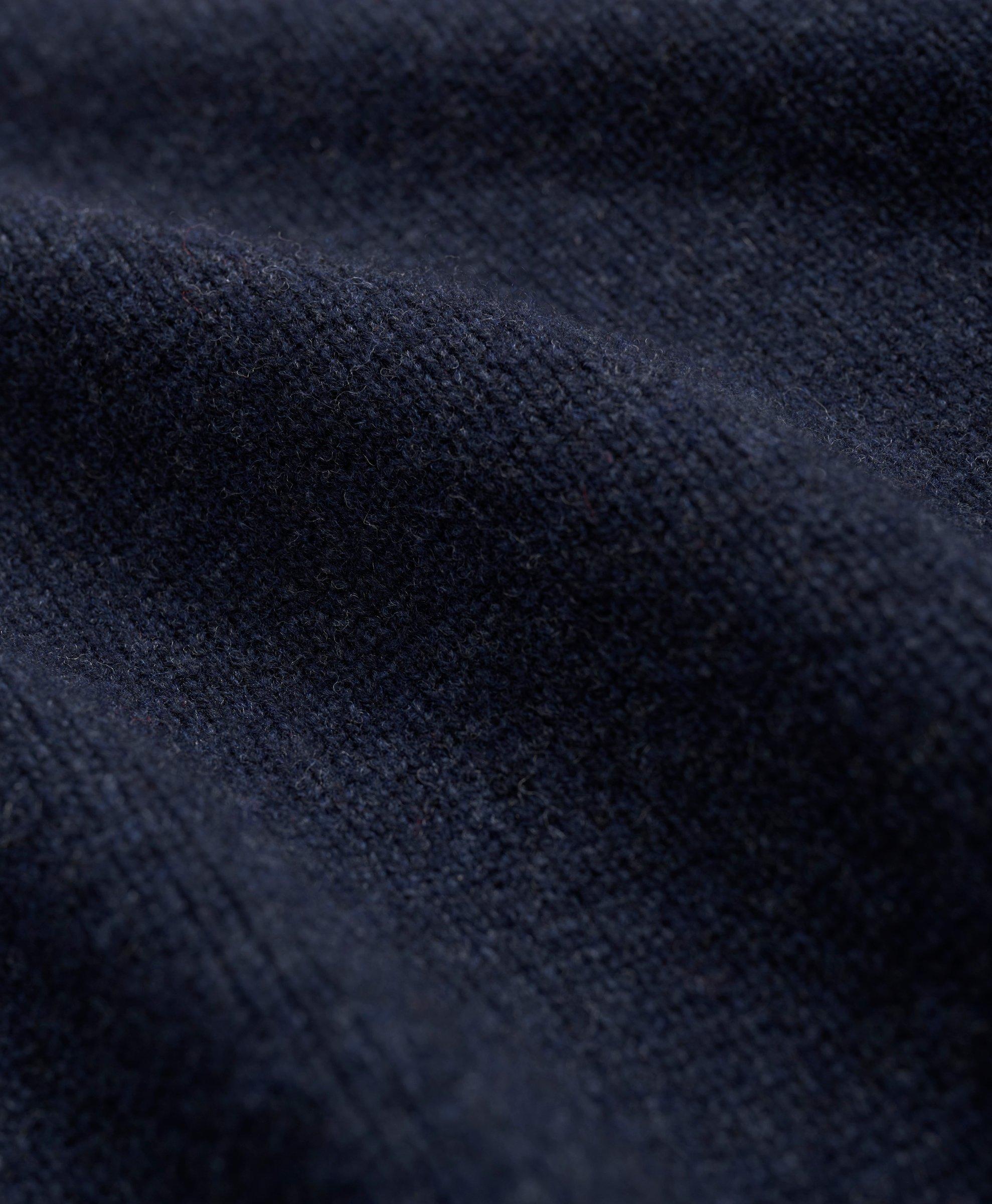 Lambswool Crewneck Chest Striped Sweater