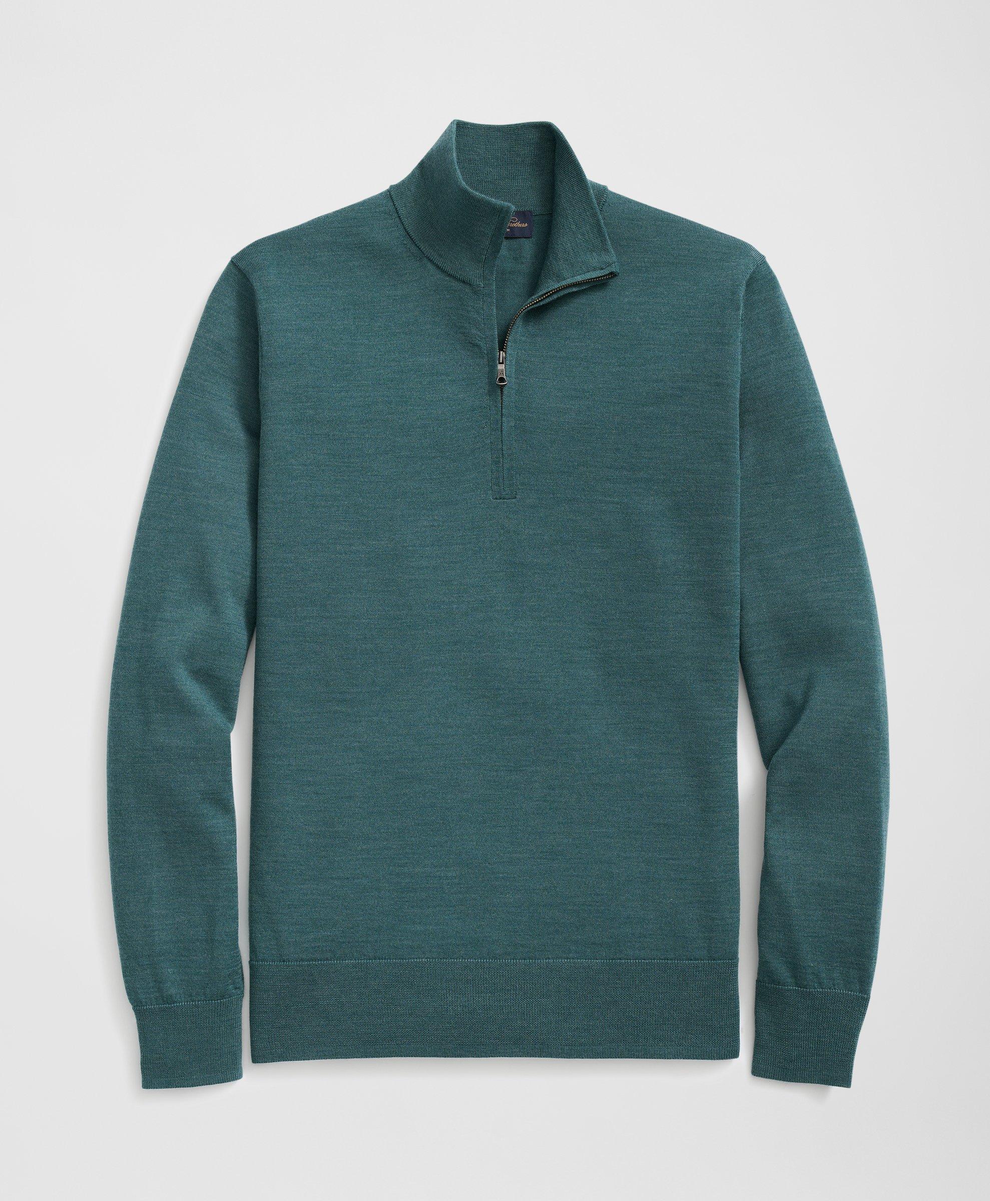 Mens Quarter Zip Jumpers Brooks Brothers