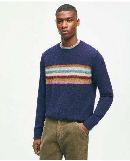 Brushed Wool Chest Stripe Sweater