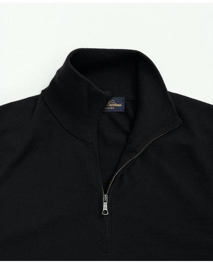 Fine Merino Wool Half-Zip Sweater Vest